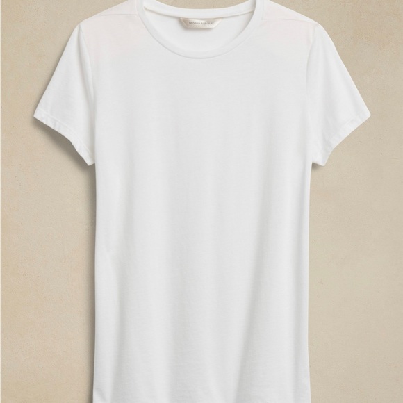 Banana Republic SUPIMA cotton crew neck white t-shirt - Picture 6 of 6